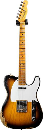 Fender Custom Shop 52 Telecaster Relic 2 Tone Sunburst 2015 (Pre-Owned) #R14337