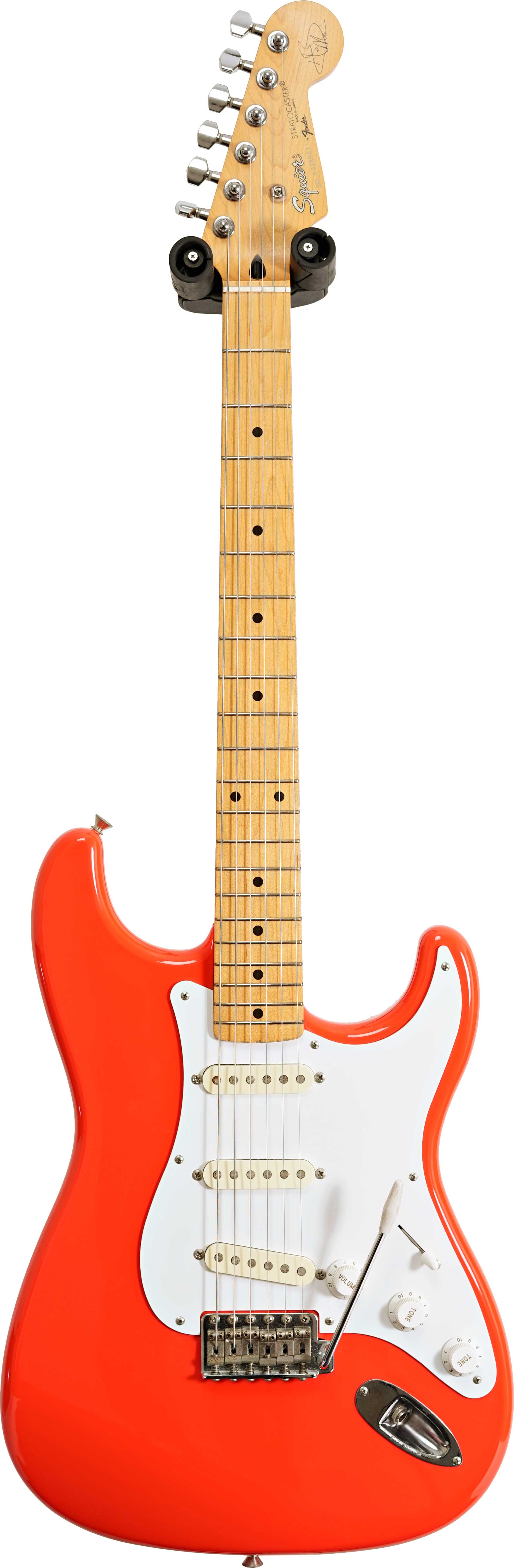 Squier Hank Marvin Signature Stratocaster Faded Fiesta Red Made In Japan (Pre-Owned) #K028963