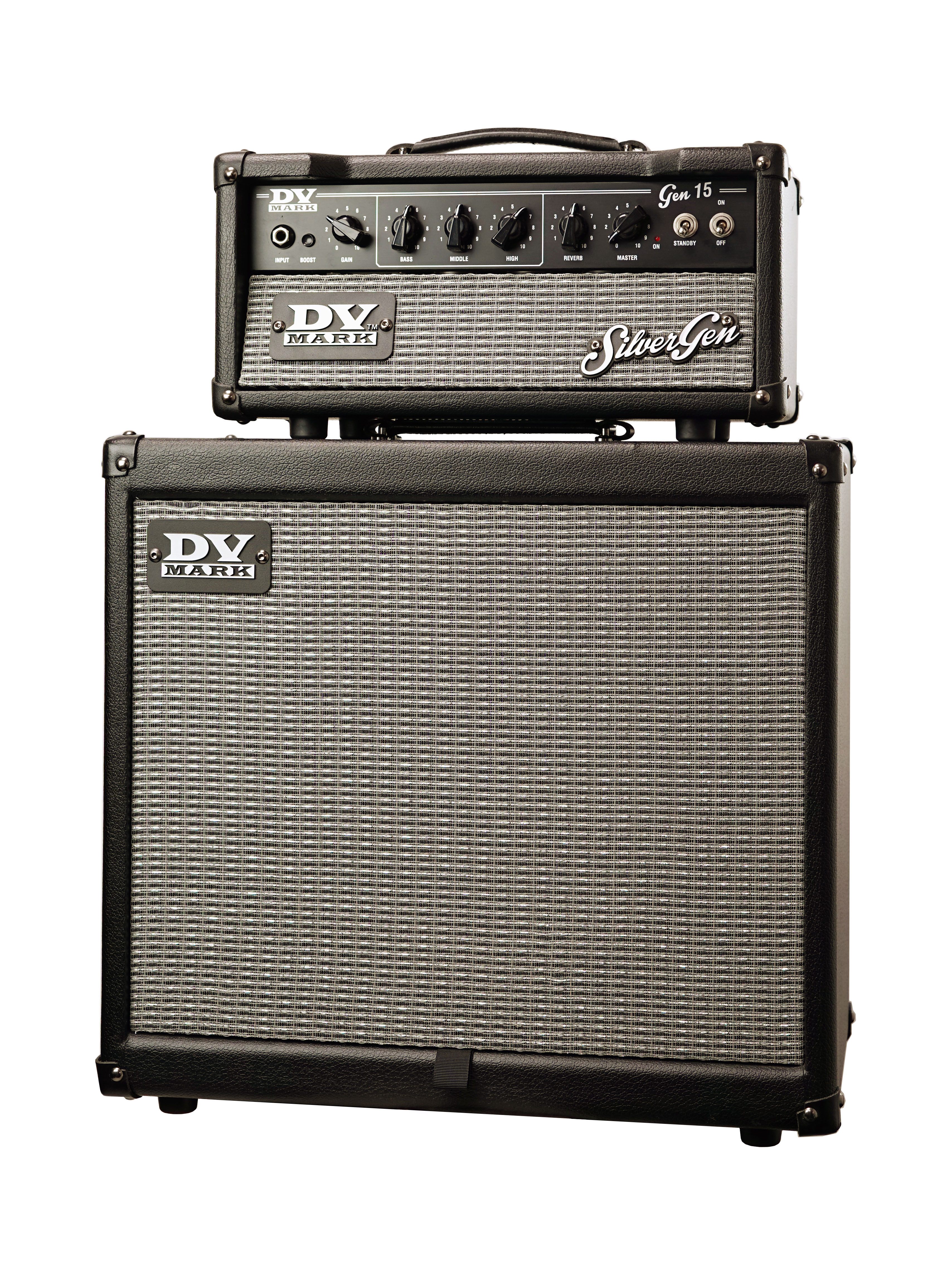 DV Mark Silver Gen 15 Valve Amp Head + 112 DV Mark Guitar Cabinet (Pre-Owned) #ZBS00174