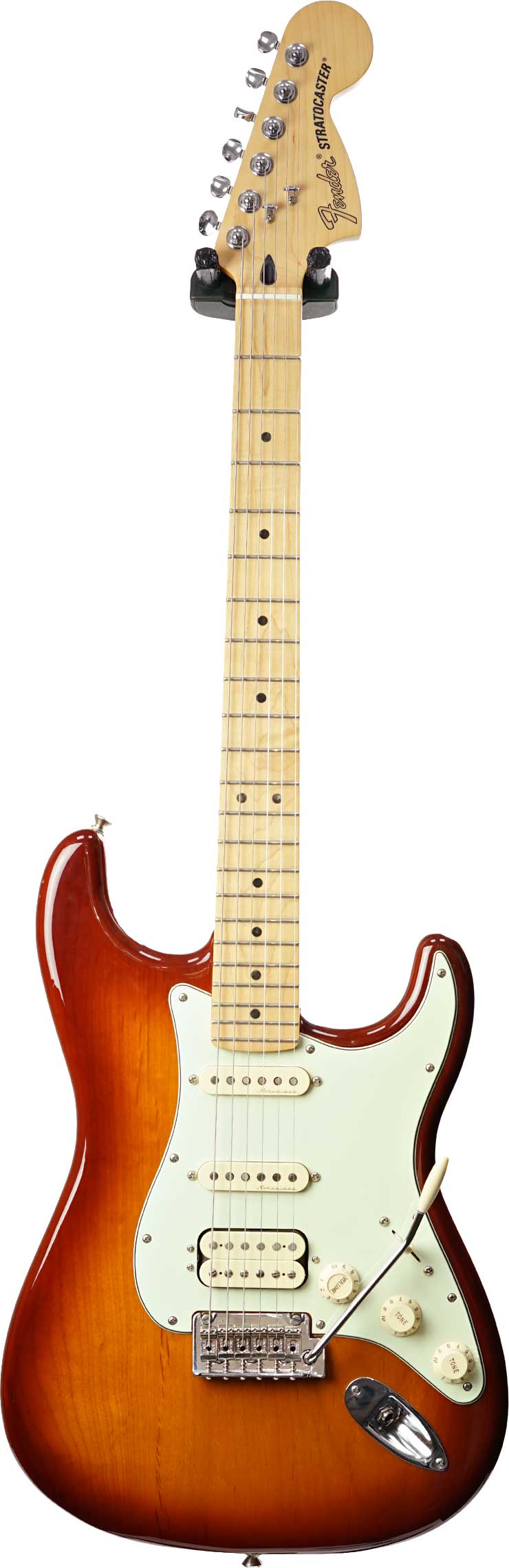 fender deluxe stratocaster hss tobacco sunburst Player Plus Top with Pau Ferro Fretboard comfortable playing feel will easily handle any sonic needs that arise Fender Deluxe Stratocaster HSS Maple