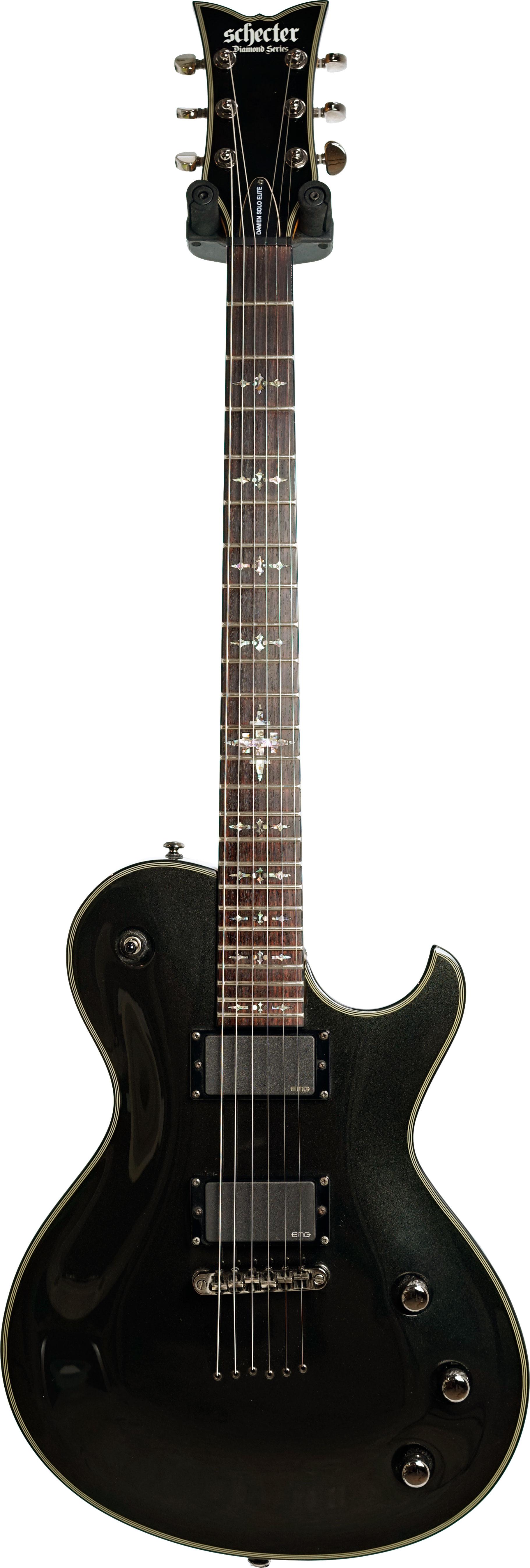 Schecter Damien Solo Elite Metallic Black (Pre-Owned) #W11042198 ...