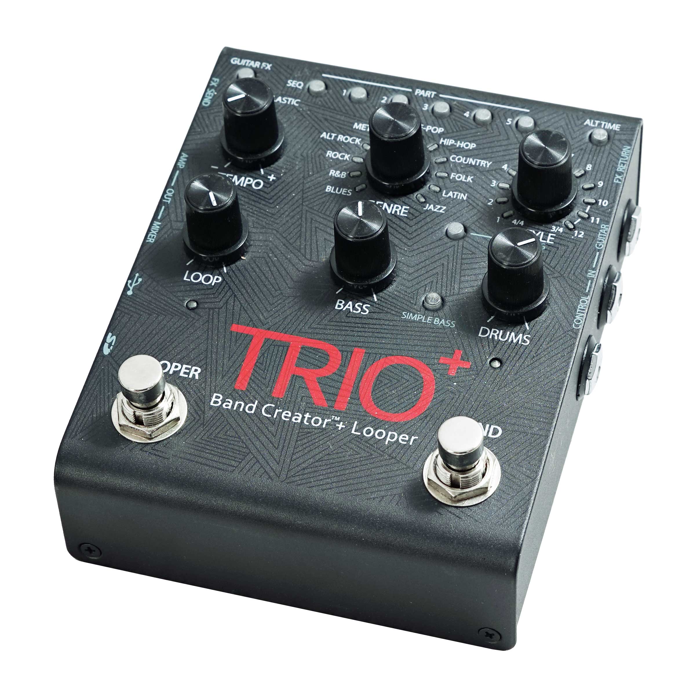 Digitech Trio + Band Creator & Looper Pedal with FS3X Footswitch