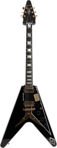 Gibson Custom Shop Flying V Custom Ebony Gold Hardware (Pre-Owned) #CS702559 Gibson Custom Shop Flying V Custom Ebony Gold Hardware (Pre-Owned) #CS702559
