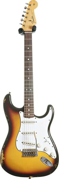 Fender Custom Shop 2020 Paul Waller Masterbuilt 65 Stratocaster Relic 3 Tone Sunburst Rosewood Fingerboard (Pre-Owned) #R111283