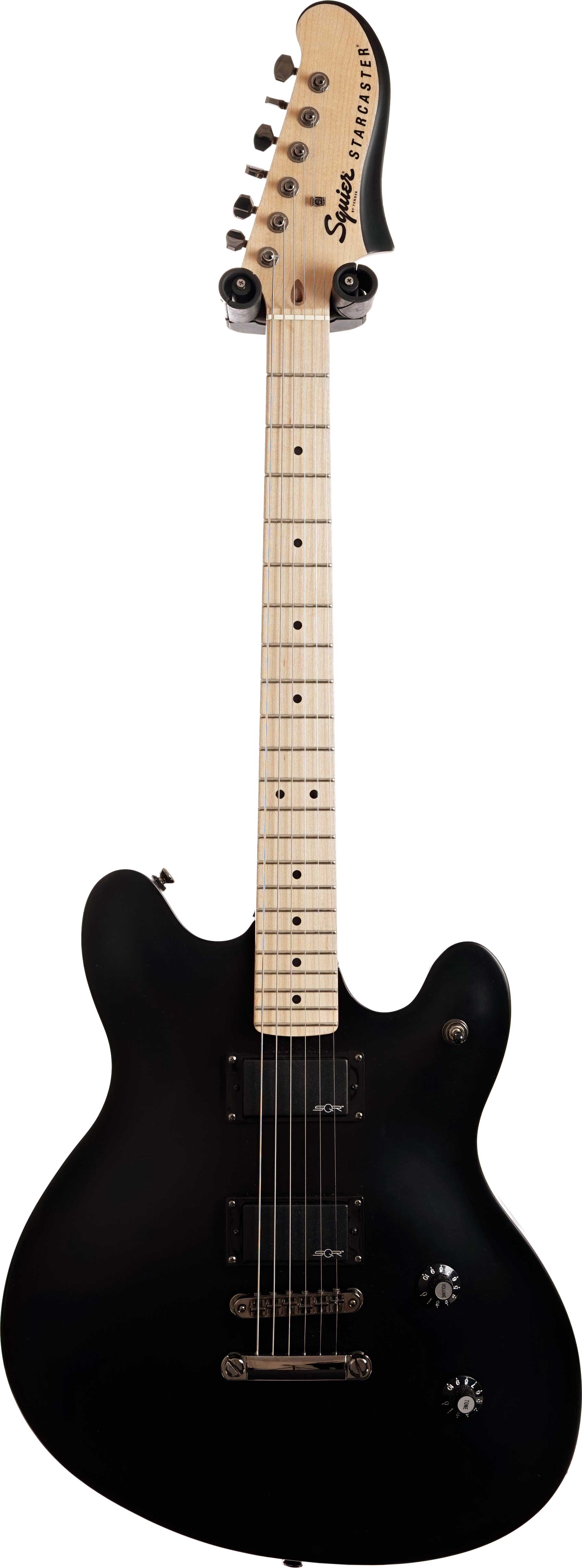 Squier Contemporary Active Starcaster Flat Black Maple Fingerboard