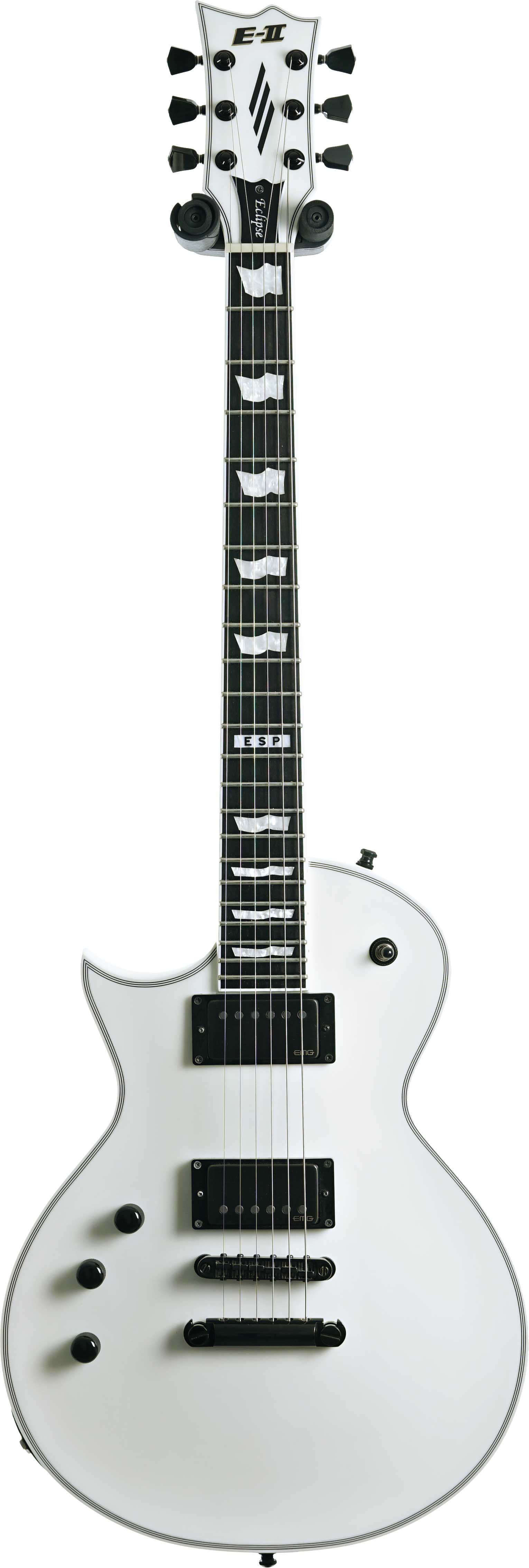 ESP 2019 E-II Eclipse Satin White Left Handed (Pre-Owned) #ES2151193 ...