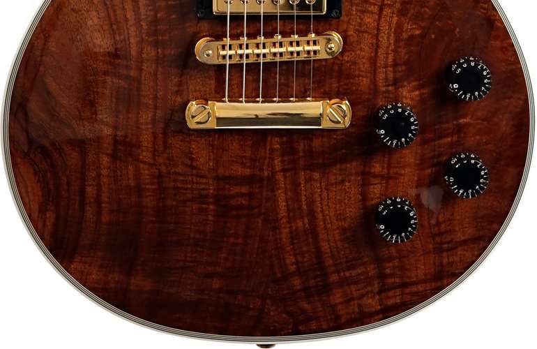 Gibson Custom Shop Les Paul Custom Koa Natural (Pre-Owned) #CS201083 Gibson Custom Shop Les Paul Custom Koa Natural (Pre-Owned) #CS201083
