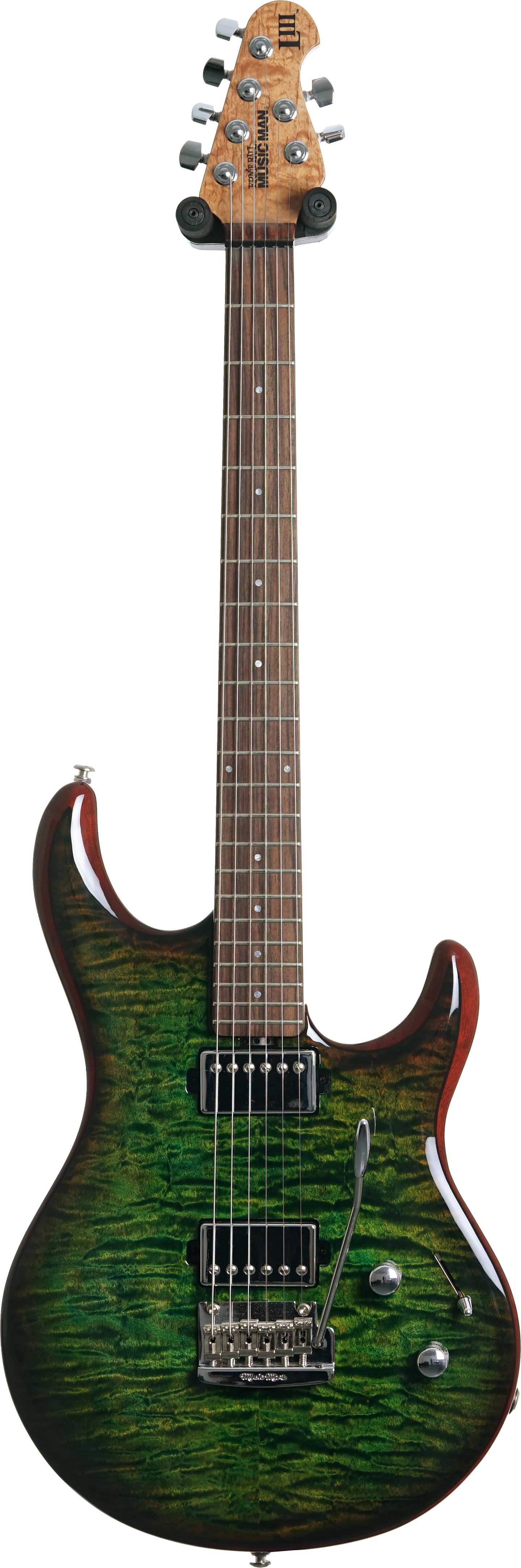 Music Man 2021 Luke 3 HH Luscious Green Quilt Figured Rosewood Fingerboard (Pre-Owned) #H01255