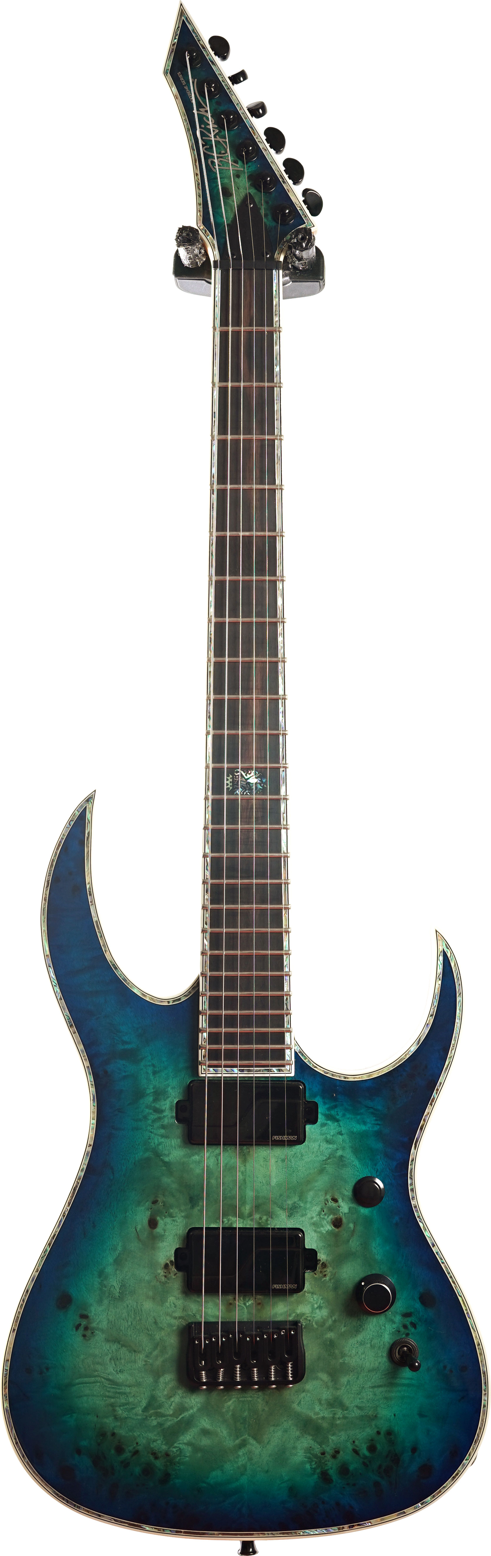 BC Rich Shredzilla Extreme Exotic Cyan Blue Burl (Pre-Owned
