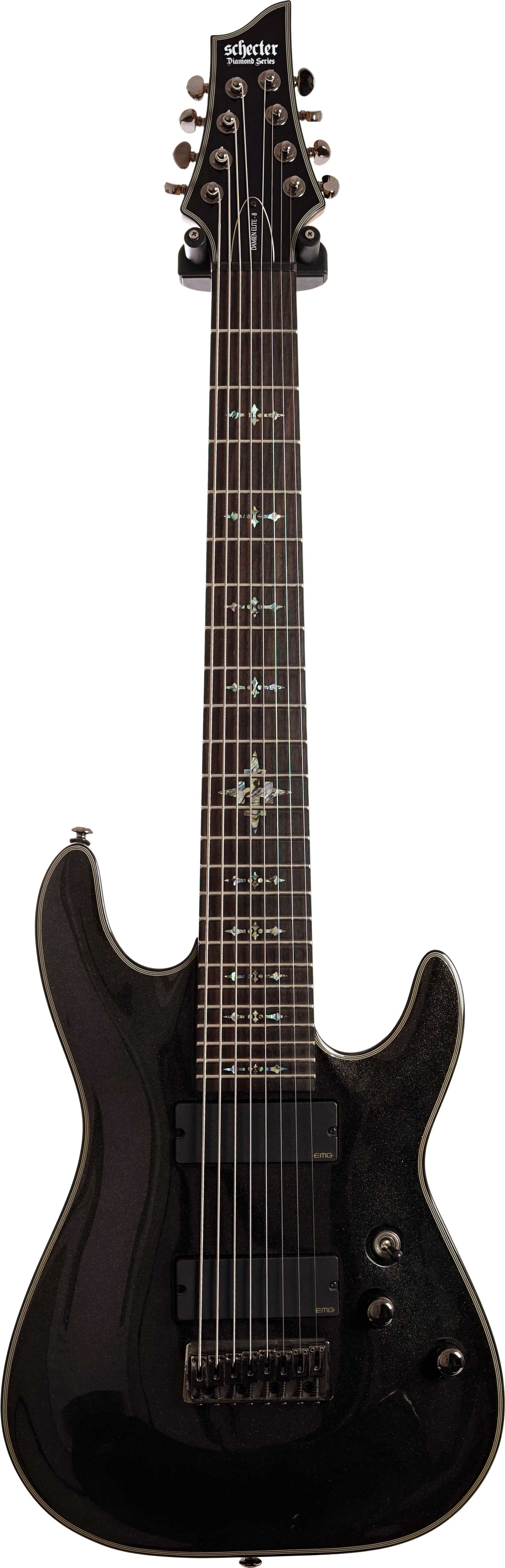 EMG×2基搭載】☆Schecter シェクター☆DAMIEN ELITE☆8弦モデル☆