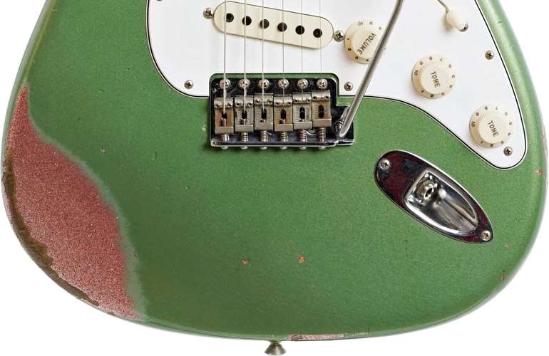 Fender Custom Shop 2017 Limited Edition '64 Special Stratocaster Sage Green Over Champagne Sparkle Maple Fingerboard (Pre-Owned) #CZ533779 Fender Custom Shop 2017 Limited Edition '64 Special Stratocaster Sage Green Over Champagne Sparkle Maple Fingerboard (Pre-Owned) #CZ533779