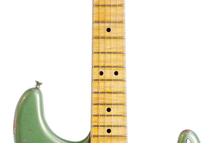 Fender Custom Shop 2017 Limited Edition '64 Special Stratocaster Sage Green Over Champagne Sparkle Maple Fingerboard (Pre-Owned) #CZ533779 Fender Custom Shop 2017 Limited Edition '64 Special Stratocaster Sage Green Over Champagne Sparkle Maple Fingerboard (Pre-Owned) #CZ533779