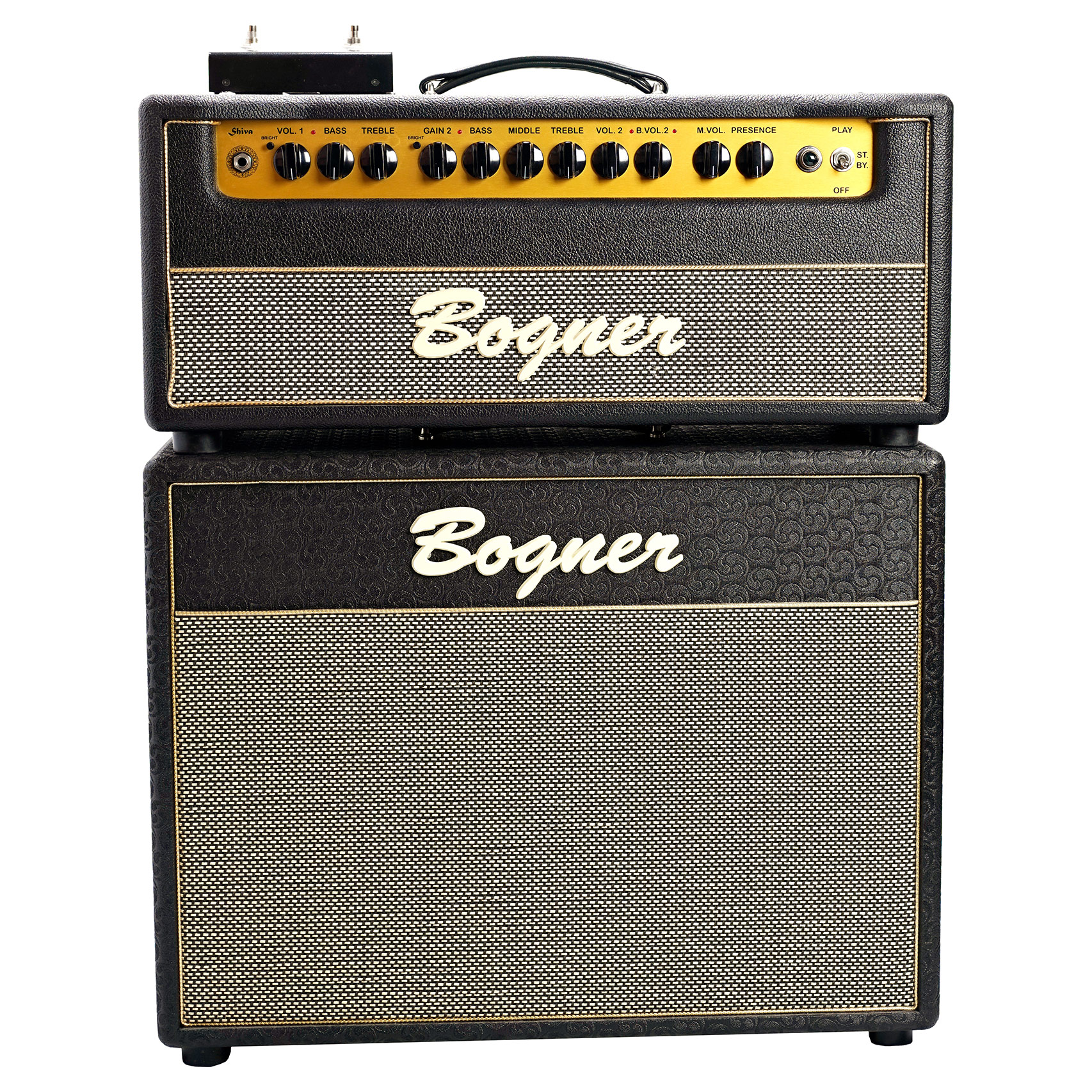 Bogner Shiva EL34 Valve Amp Head & 112 Closed Back Shiva 16 Ohm Guitar Cabinet (Pre-Owned) #HD0391335Cab81401437