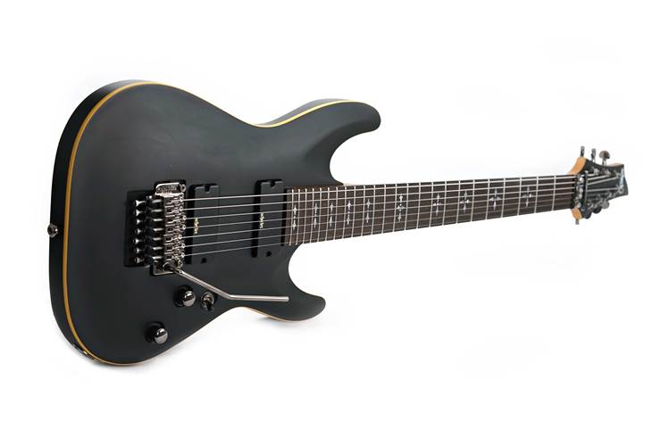 Schecter 2023 Demon-7 FR Satin Black (Pre-Owned) #IW23050786 Schecter 2023 Demon-7 FR Satin Black (Pre-Owned) #IW23050786