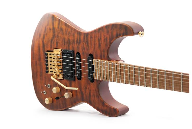Jackson USA Signature Phil Collen PC1 Satin Stain Caramelized Flame Maple Fingerboard Satin Transparent Amber (Pre-Owned) #010161 Jackson USA Signature Phil Collen PC1 Satin Stain Caramelized Flame Maple Fingerboard Satin Transparent Amber (Pre-Owned) #010161