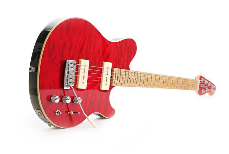 Music Man 1999 Axis Supersport P90 Piezo Trans Red Maple Fingerboard (Pre-Owned) #G08263 Music Man 1999 Axis Supersport P90 Piezo Trans Red Maple Fingerboard (Pre-Owned) #G08263