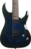 Schecter 2020 Omen Elite-7 See-Thru Blue Burst (Pre-Owned) #WI20100310