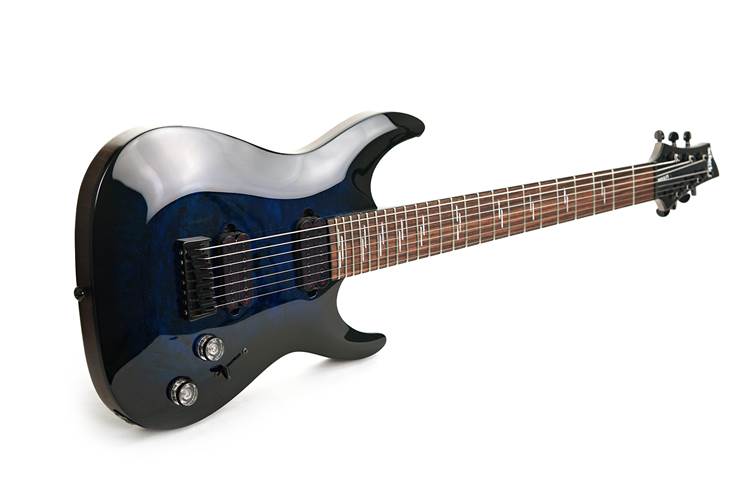 Schecter 2020 Omen Elite-7 See-Thru Blue Burst (Pre-Owned) #WI20100310 Schecter 2020 Omen Elite-7 See-Thru Blue Burst (Pre-Owned) #WI20100310
