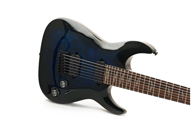 Schecter 2020 Omen Elite-7 See-Thru Blue Burst (Pre-Owned) #WI20100310 Schecter 2020 Omen Elite-7 See-Thru Blue Burst (Pre-Owned) #WI20100310