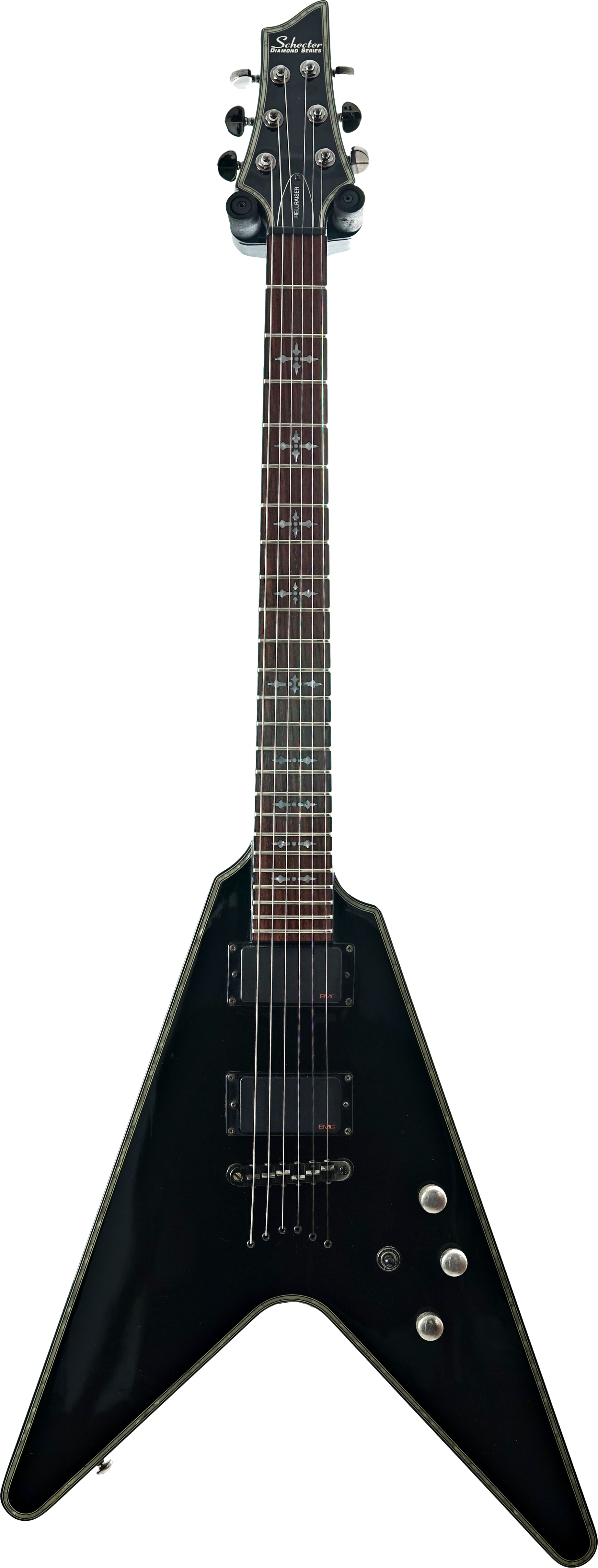 SCHECTER・シェクター ★ 【 HELLRAISER V-1FR / DIAMOND SERIES 】 Schecter Hellraiser V-1 Gloss Black (Pre-Owned) #0809085