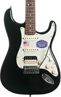 Fender 2015 American Deluxe Stratocaster HSS Shawbucker Rosewood Fingerboard Black (Pre-Owned) #US15029451