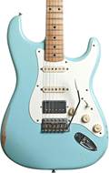 Fender 2021 Limited Edition Vintera Road Worn '50s Stratocaster HSS Maple Fingerboard Sonic Blue (Pre-Owned) #MX21185663