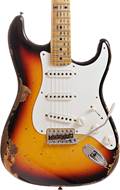 Fender Custom Shop 2023 '56 Stratocaster Heavy Relic 3 Tone Sunburst Maple Fingerboard (Pre-Owned) #R133207