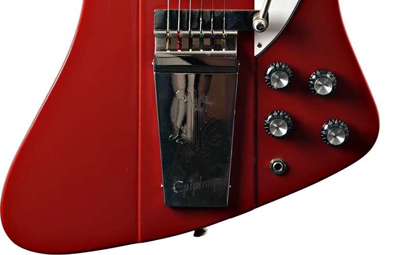 Epiphone 2024 1963 Firebird V Maestro Vibrola Ember Red (Pre-Owned) #24021523710 Epiphone 2024 1963 Firebird V Maestro Vibrola Ember Red (Pre-Owned) #24021523710
