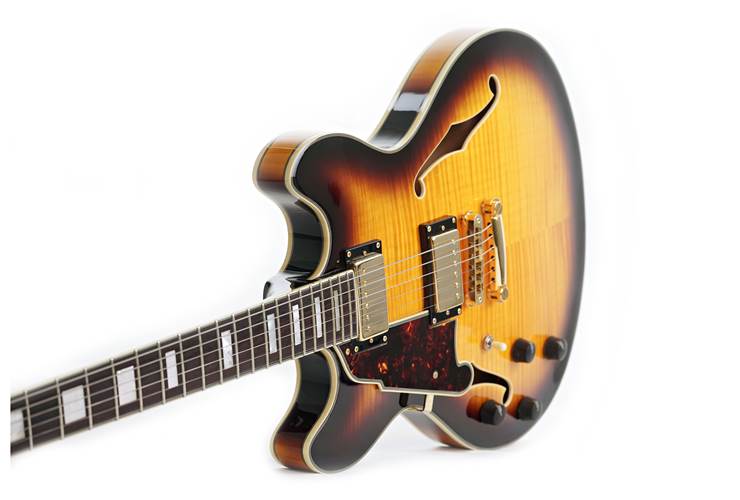 D'Angelico 2014 EX-DC SP Double Cutaway Vintage Sunburst Left Handed (Pre-Owned) #US14030095 D'Angelico 2014 EX-DC SP Double Cutaway Vintage Sunburst Left Handed (Pre-Owned) #US14030095
