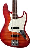 Fender Foto-Flame Jazz Bass 3 Colour Transparent Sunburst (Pre-Owned) #T027212