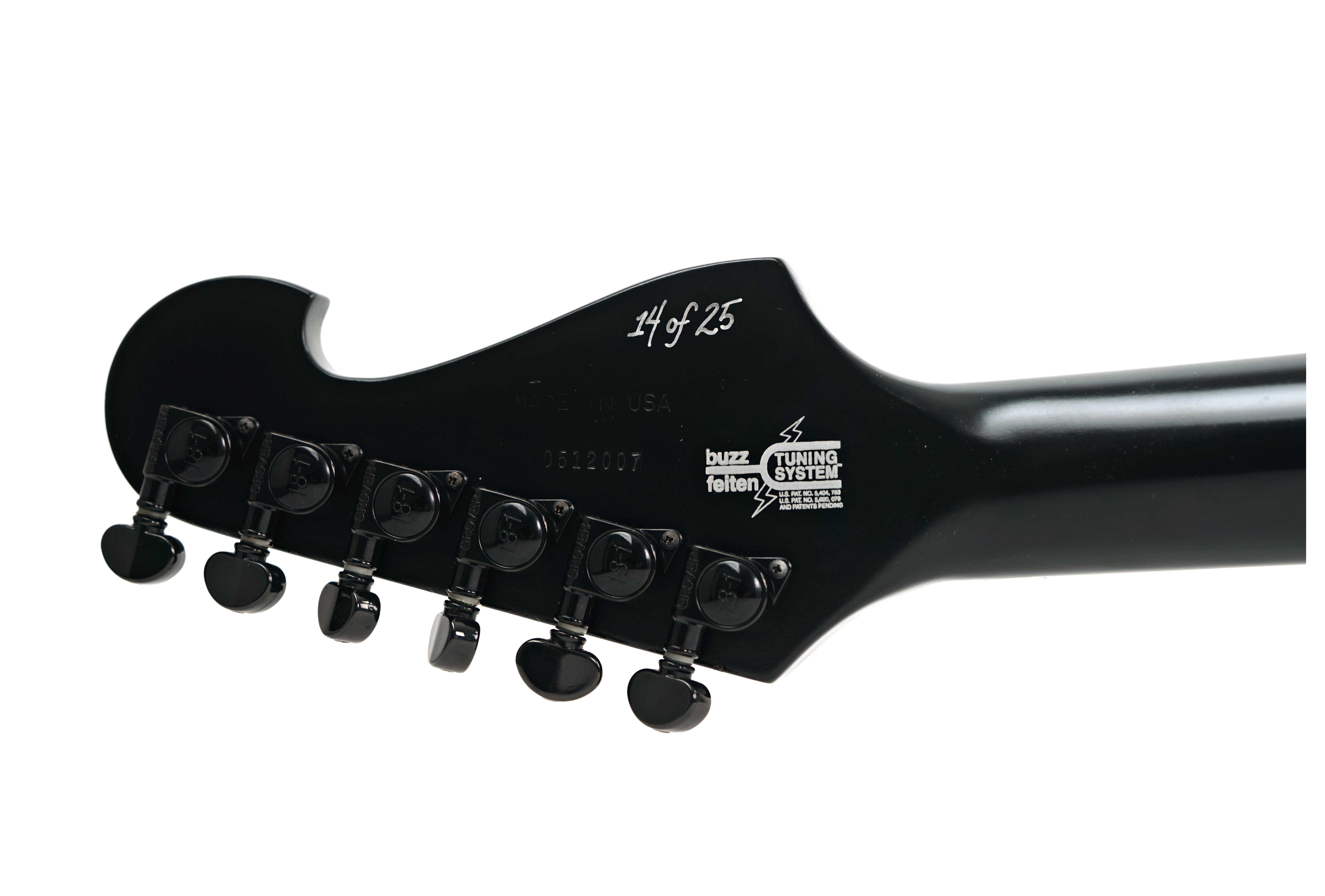 Washburn USA Custom Shop N4 Nuno Bettencourt Swamp Ash Sandblasted Black 14 of 25 (Pre-Owned) N4ESAMB  #0512007