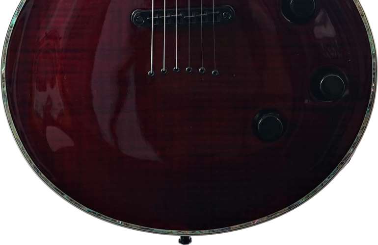 Michael Kelly Patriot Premium Blood Red EMG Quilt Top (Pre-Owned) #E08081920 Michael Kelly Patriot Premium Blood Red EMG Quilt Top (Pre-Owned) #E08081920