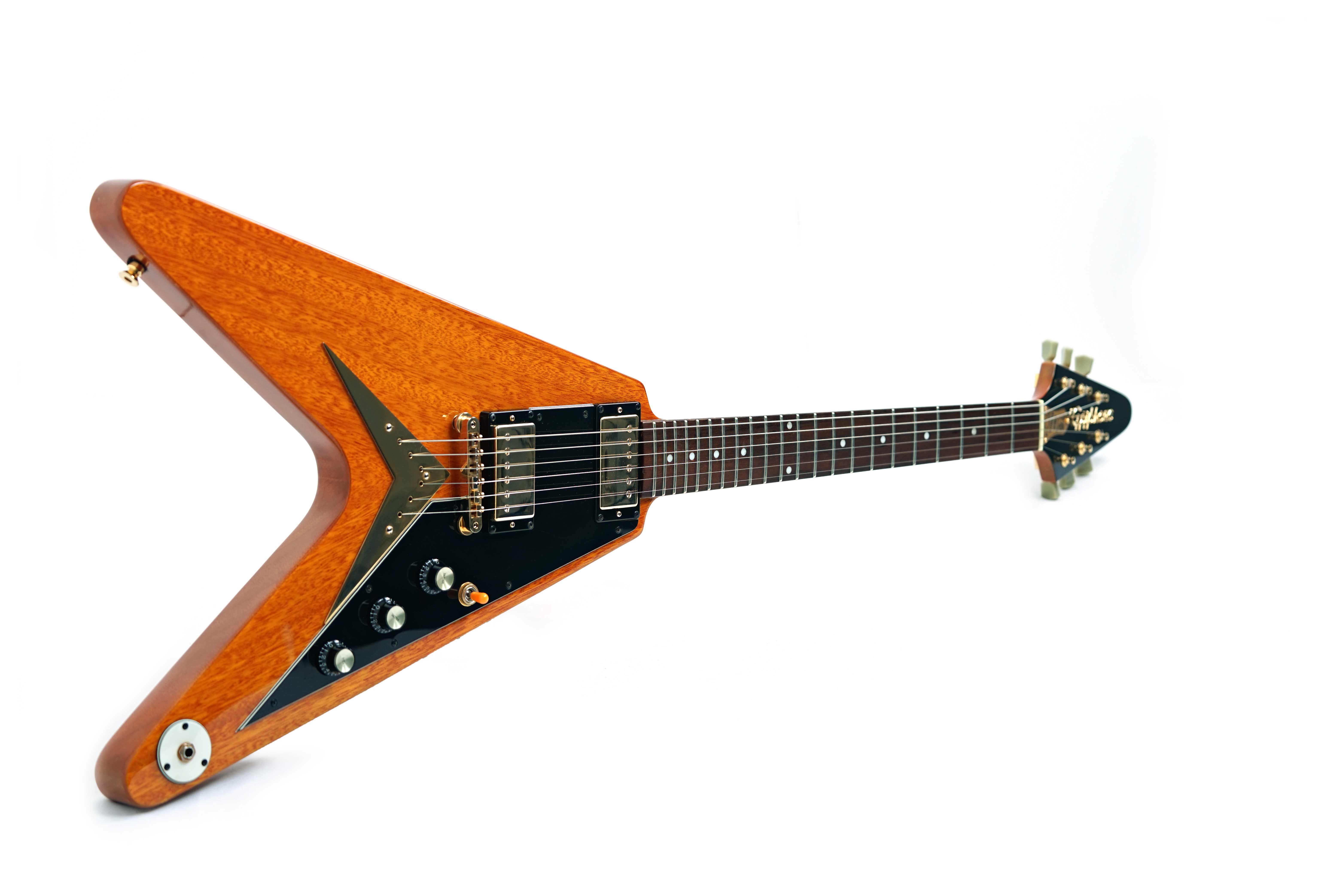 Epiphone 2017 Limited Edition Joe Bonamassa 1958 Amos Korina Flying-V Outfit Antique Natural (Pre-Owned) #17102302314