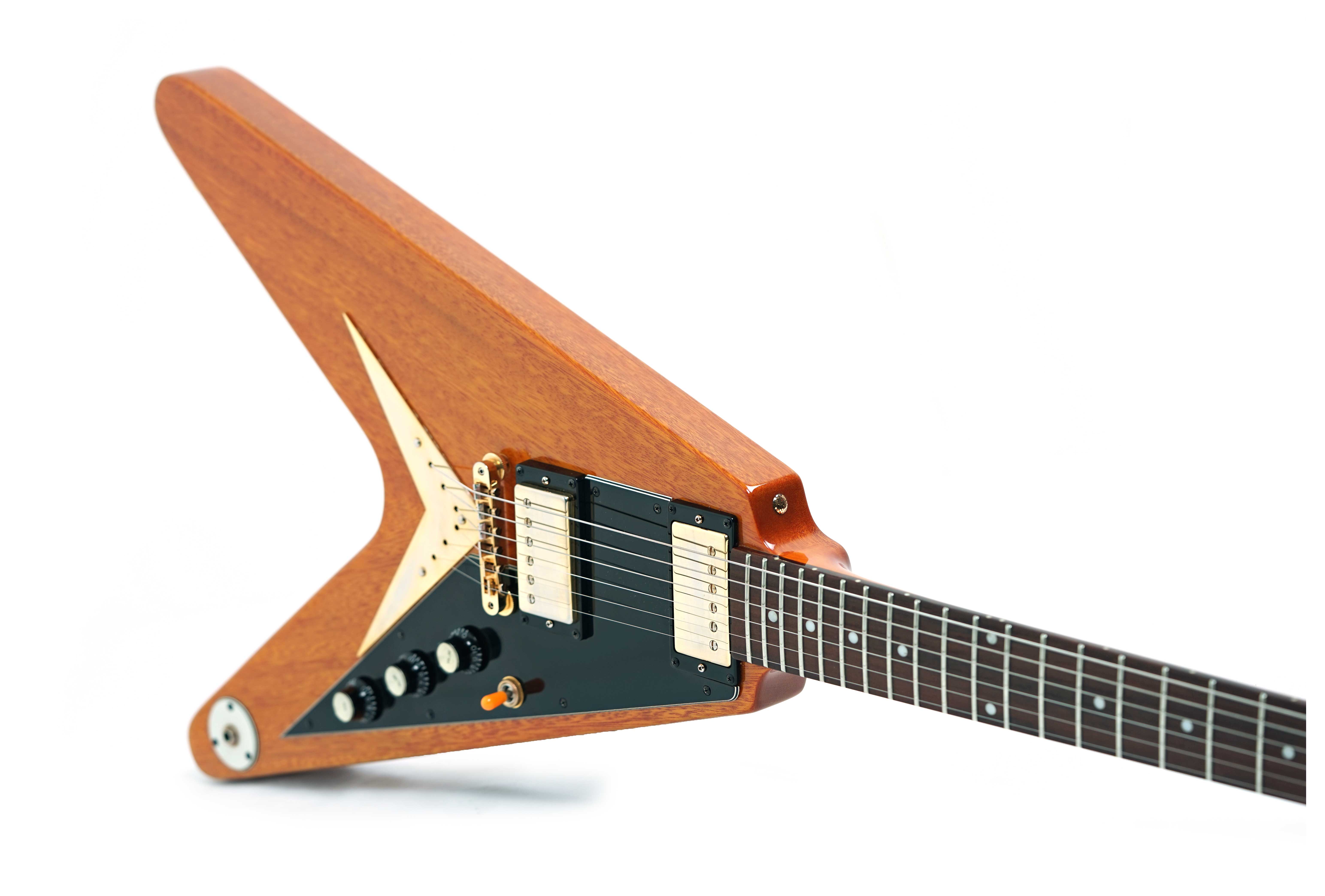 Epiphone 2017 Limited Edition Joe Bonamassa 1958 Amos Korina Flying-V Outfit Antique Natural (Pre-Owned) #17102302314