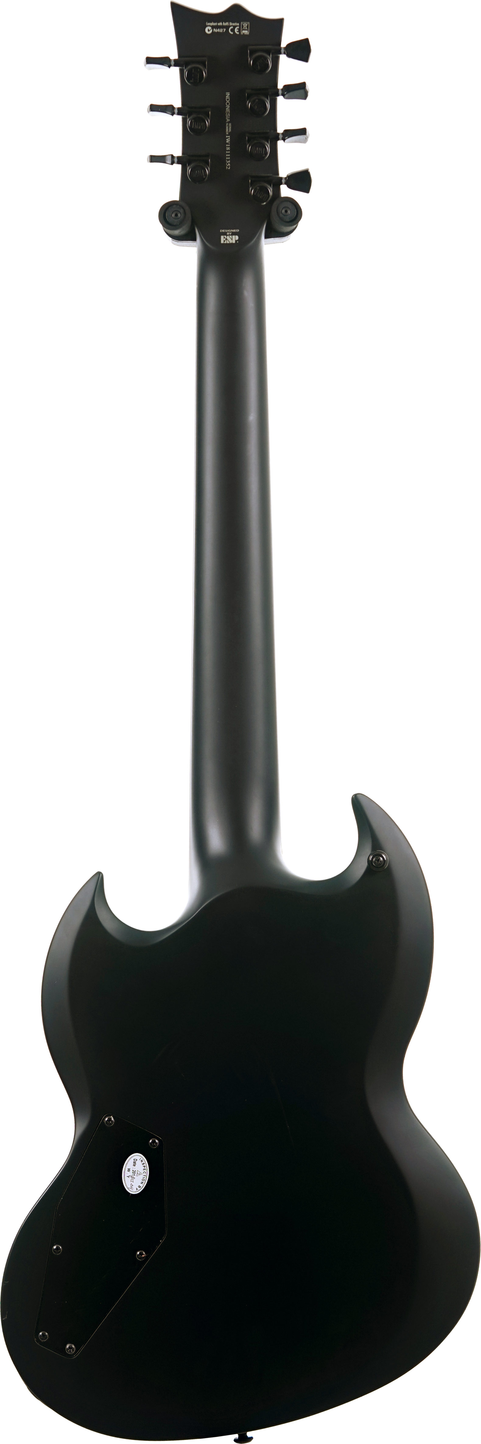 ESP LTD 2018 Viper-7B Black Metal Black Satin (Pre-Owned) #IW18111352