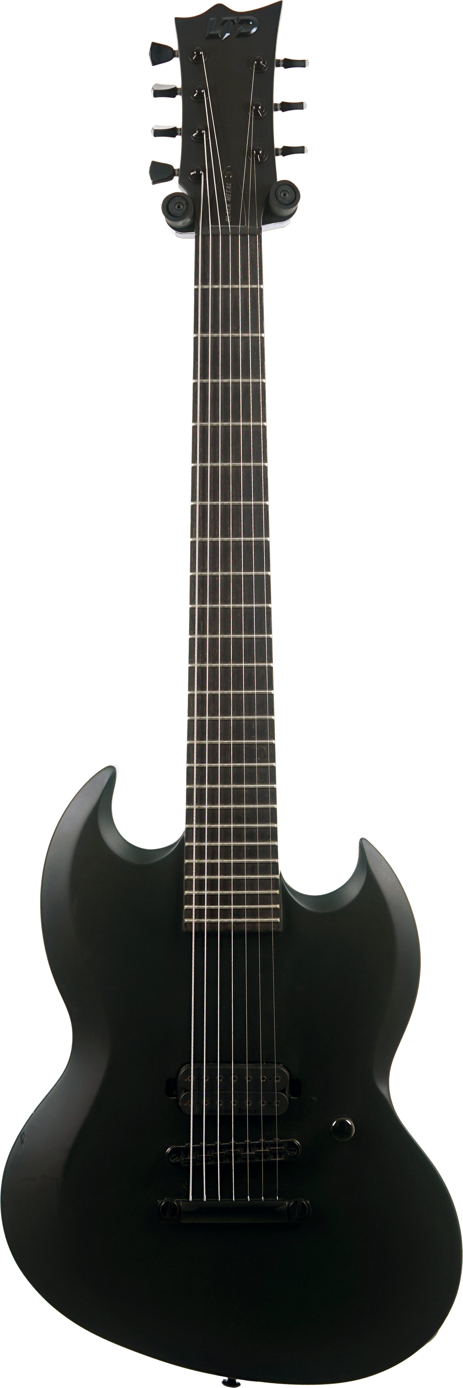 ESP LTD 2018 Viper-7B Black Metal Black Satin (Pre-Owned) #IW18111352