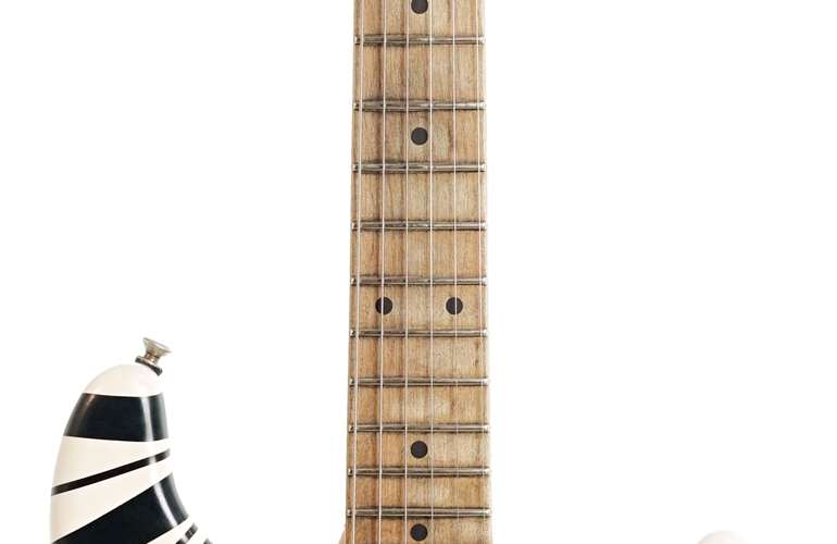 EVH Striped Series '78 Eruption, Maple Fingerboard White with Black Stripe (Pre-Owned) #EVH2202798 EVH Striped Series '78 Eruption, Maple Fingerboard White with Black Stripe (Pre-Owned) #EVH2202798
