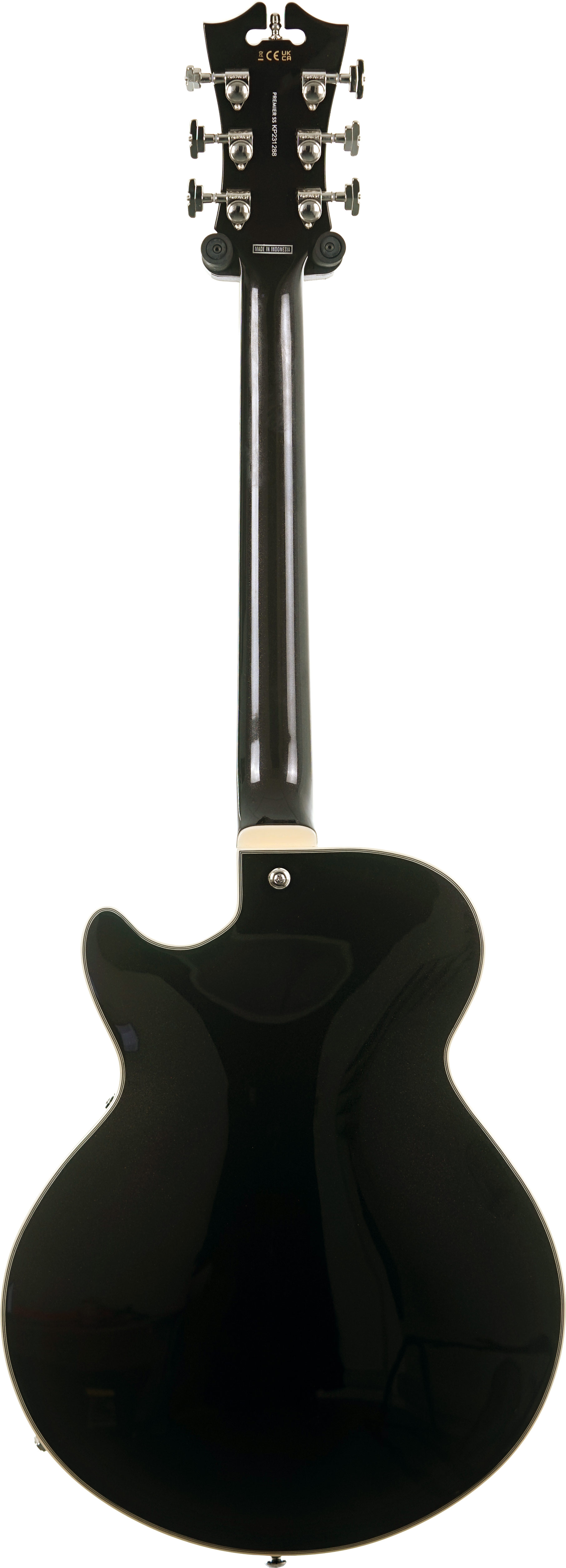 D'Angelico 2023 Premier SS Stop Bar Black Flake (Pre-Owned) #KP231288