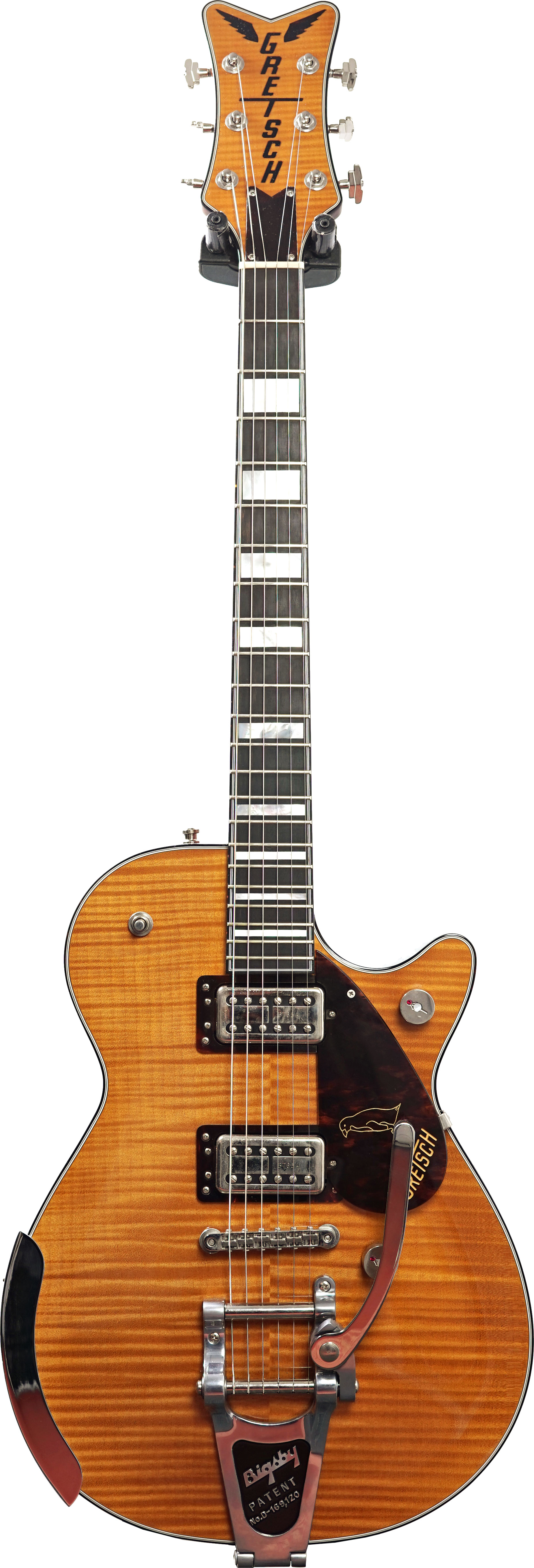 Gretsch 2022 G6134TFM-NH Nigel Hendroff Penguin Amber Flame Ebony Fingerboard (Pre-Owned) #JT22010338