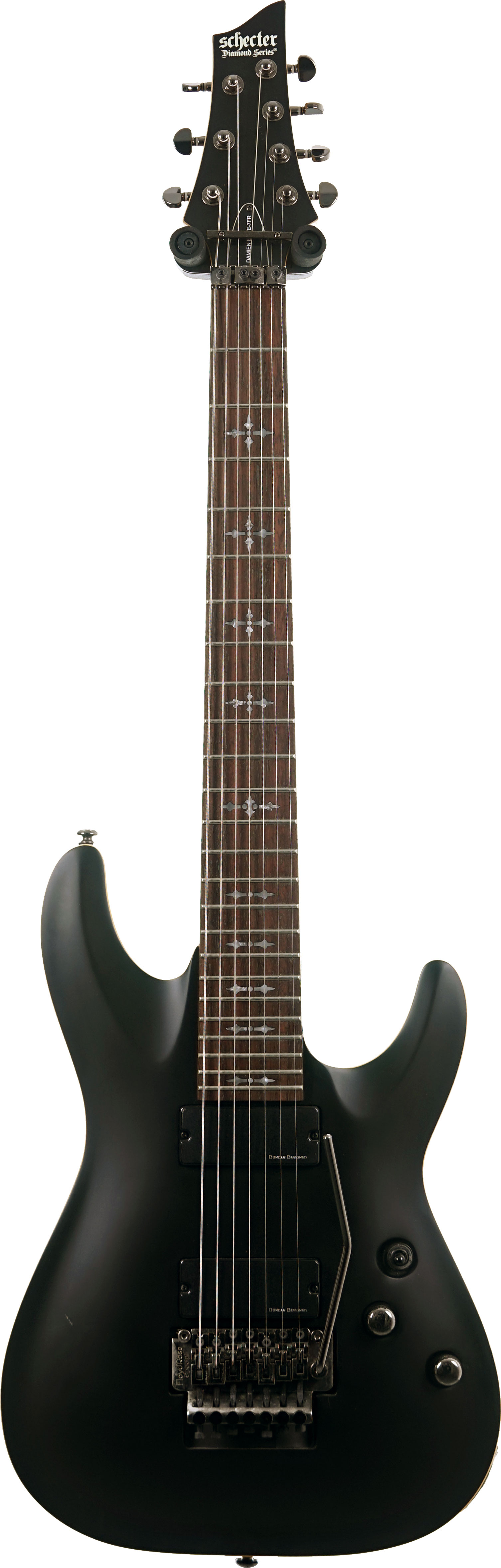 Schecter Damien Elite 7 FR Satin Black (Pre-Owned) #IW15060626