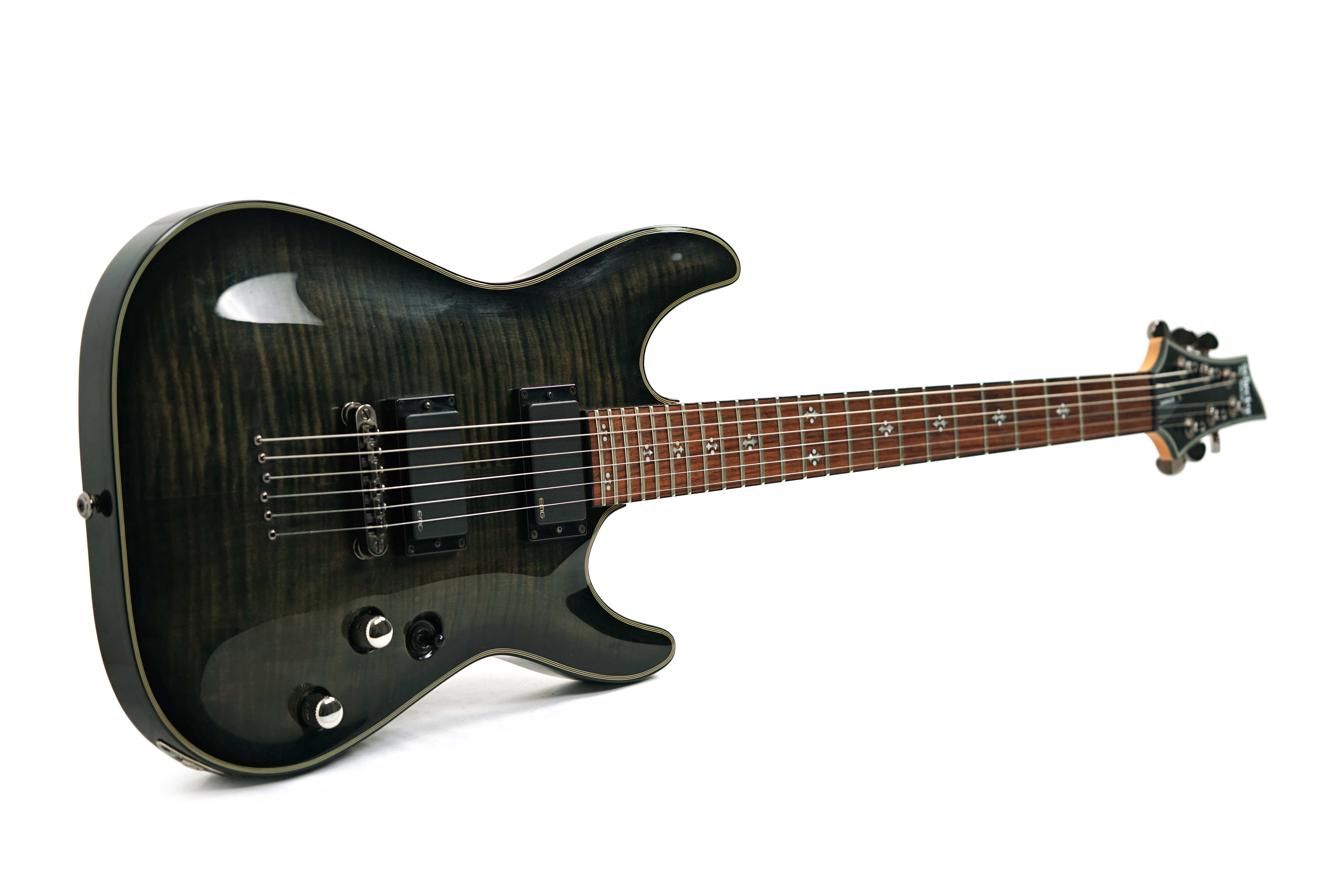 Schecter 2015 Damien Elite-6 Trans Black Burst (Pre-Owned) #IW15010727