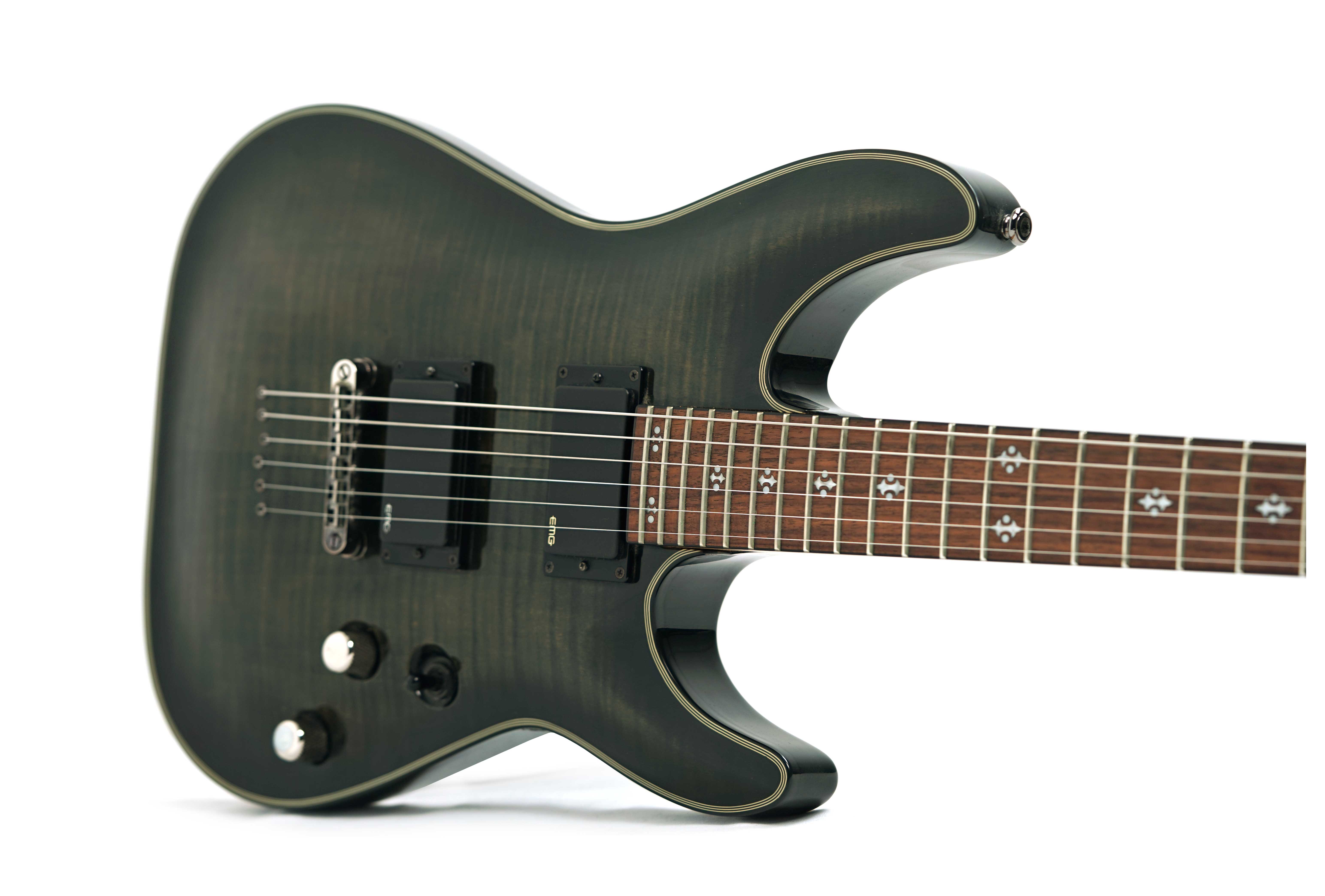 Schecter 2015 Damien Elite-6 Trans Black Burst (Pre-Owned) #IW15010727