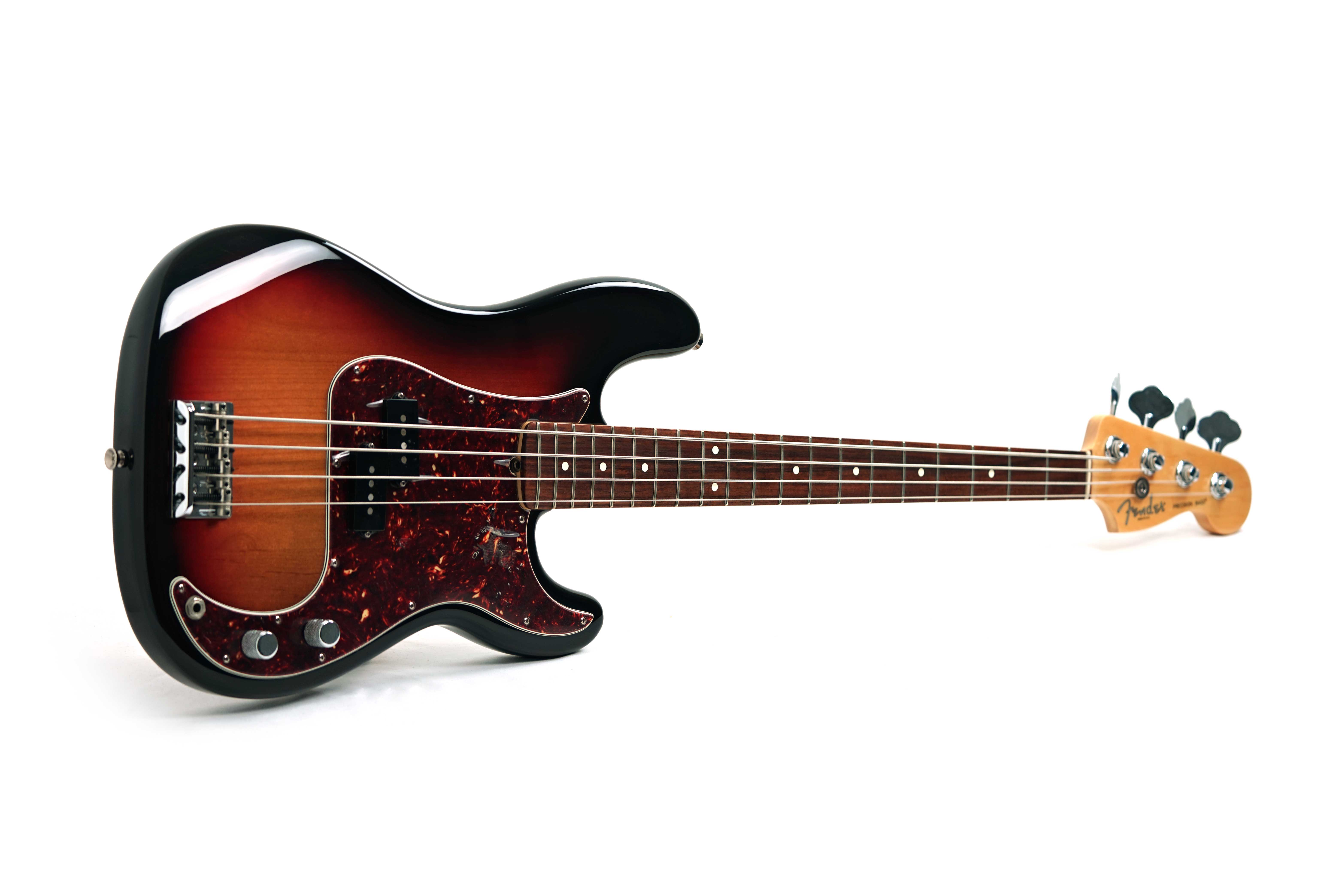 Fender American Standard Precision Bass Rosewood Fingerboard 3-Colour Sunburst 4-Ply Brown Shell Pickguard (Pre-Owned) #Z8159662	