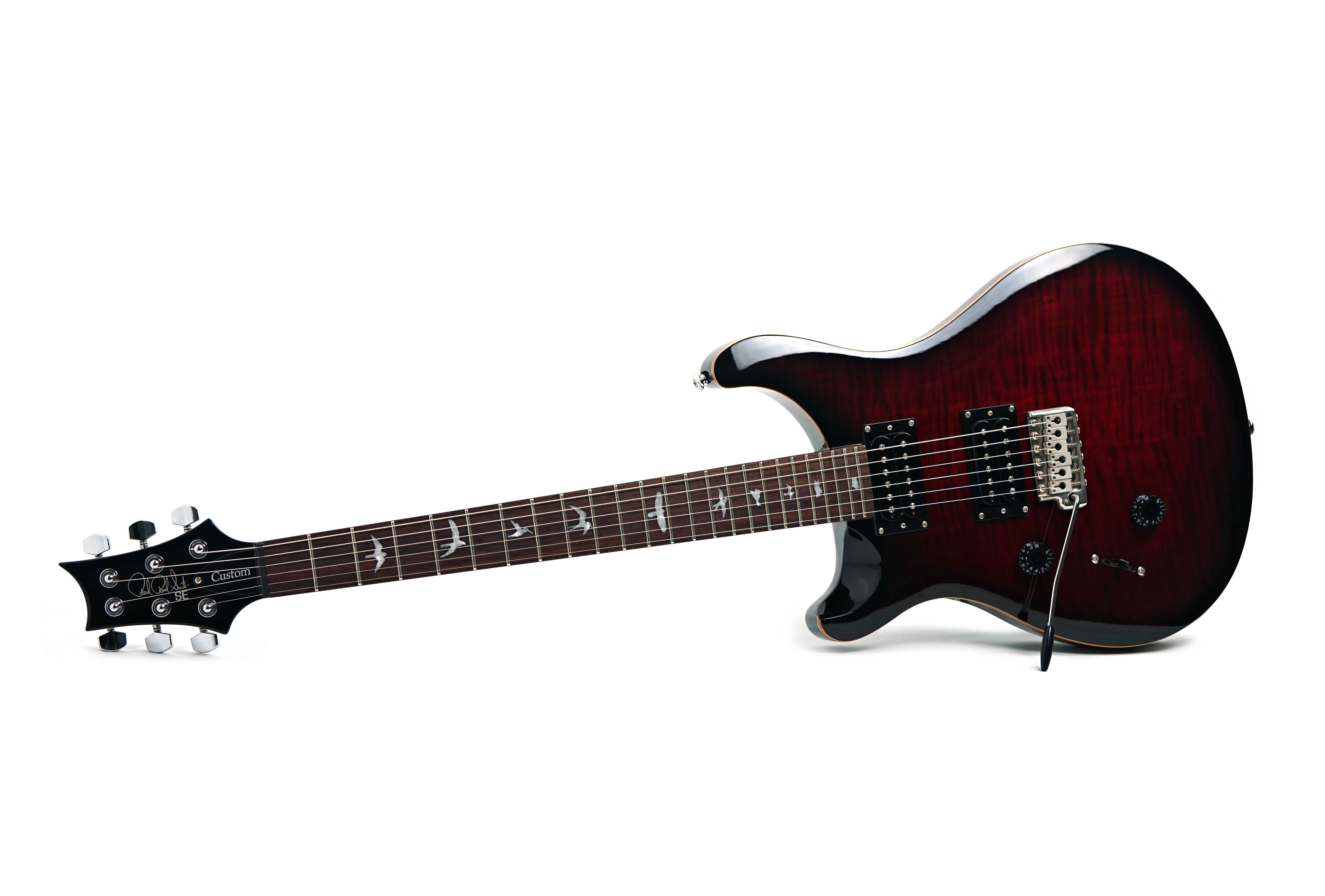 PRS SE 2018 Custom 24 Fire Red Burst Left Handed (Pre-Owned) #S23820