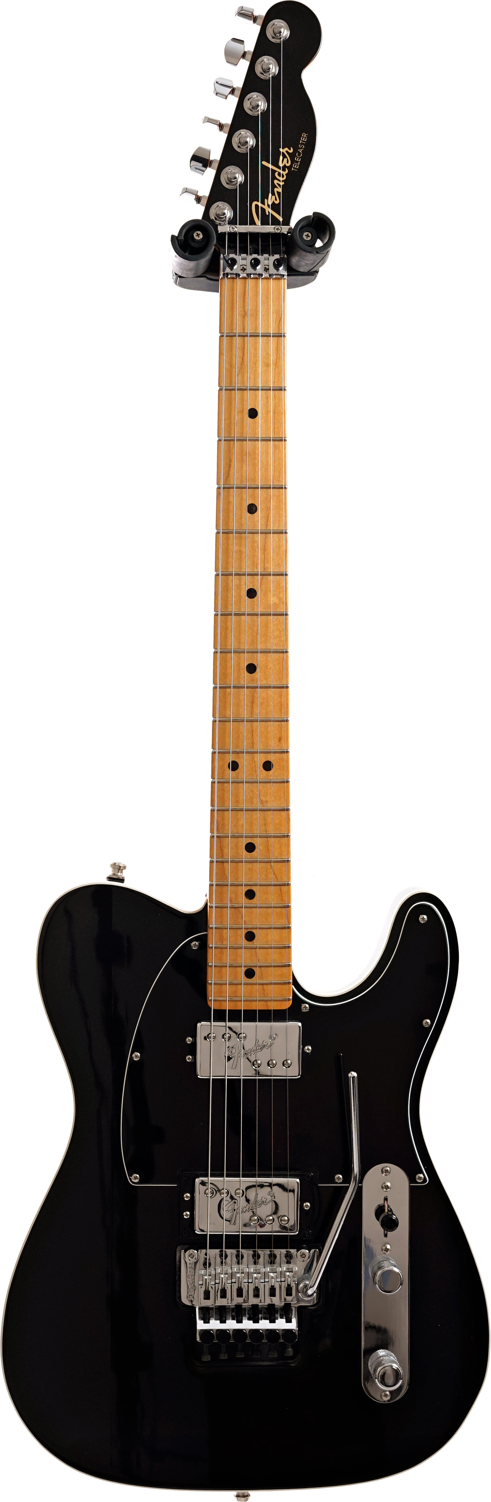 Fender 2021 American Ultra Luxe Telecaster HH Floyd Mystic Black Maple Fingerboard (Pre-Owned) #US210031366