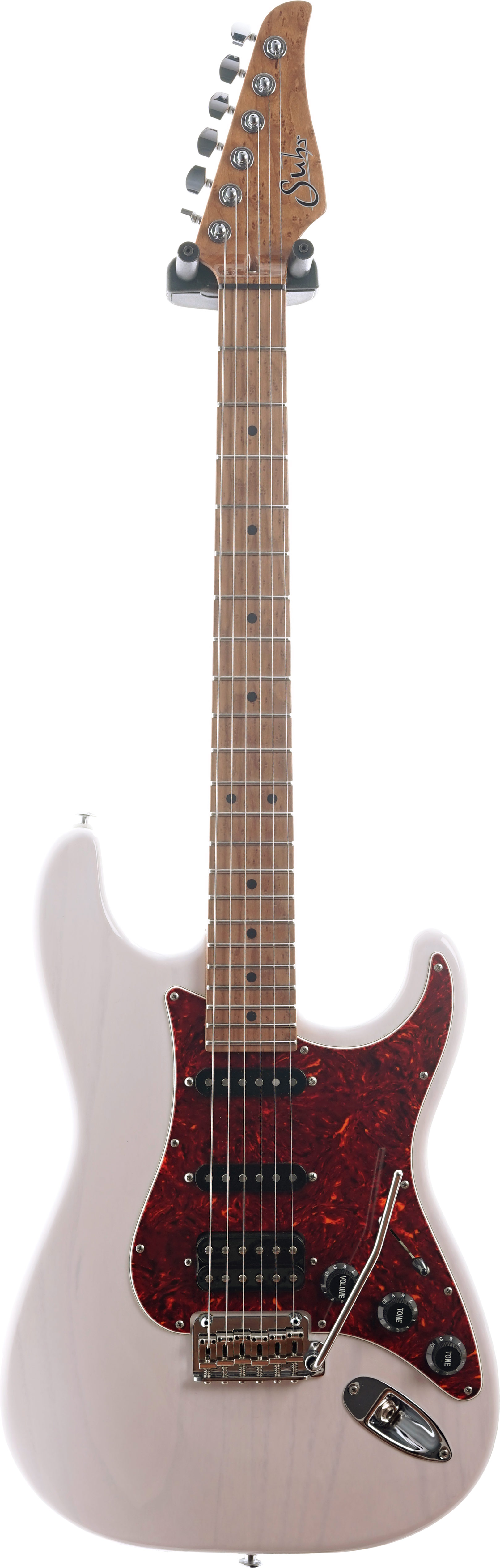 Suhr 2022 Limited Edition Classic S Paulownia HSS Trans White with 3A Roasted Birdseye Neck & Fingerboard (Pre-Owned) #60266