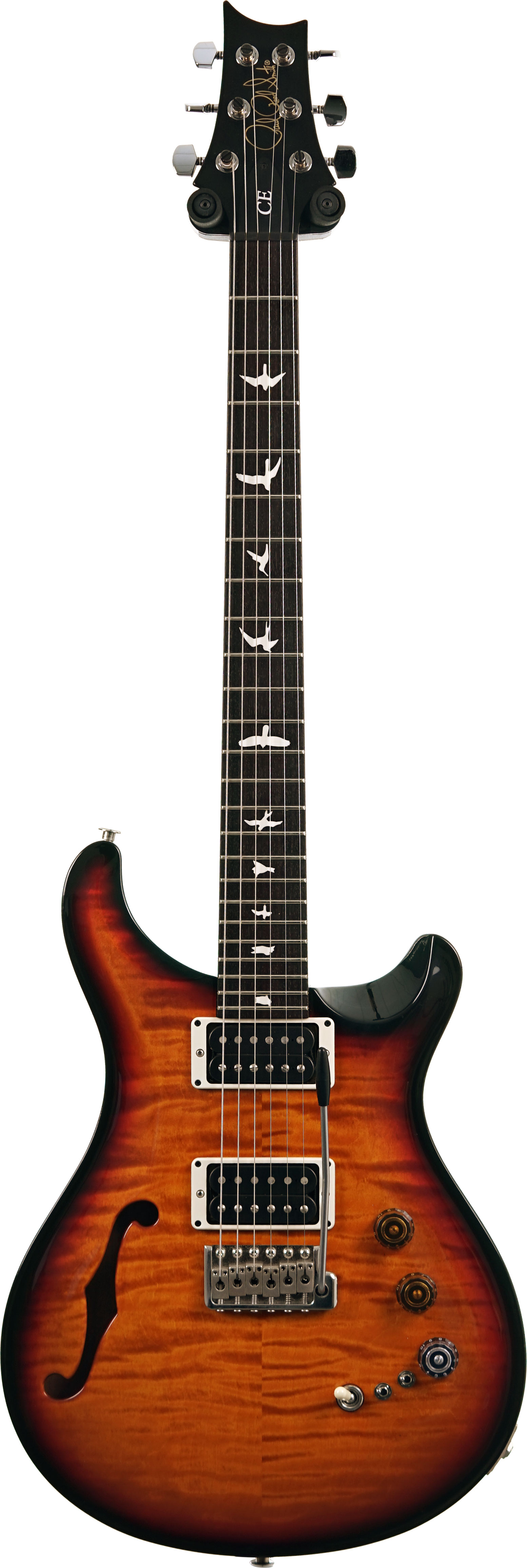 PRS 2023 CE24 Semi Hollow Black Sunburst (Pre-Owned) #0361767
