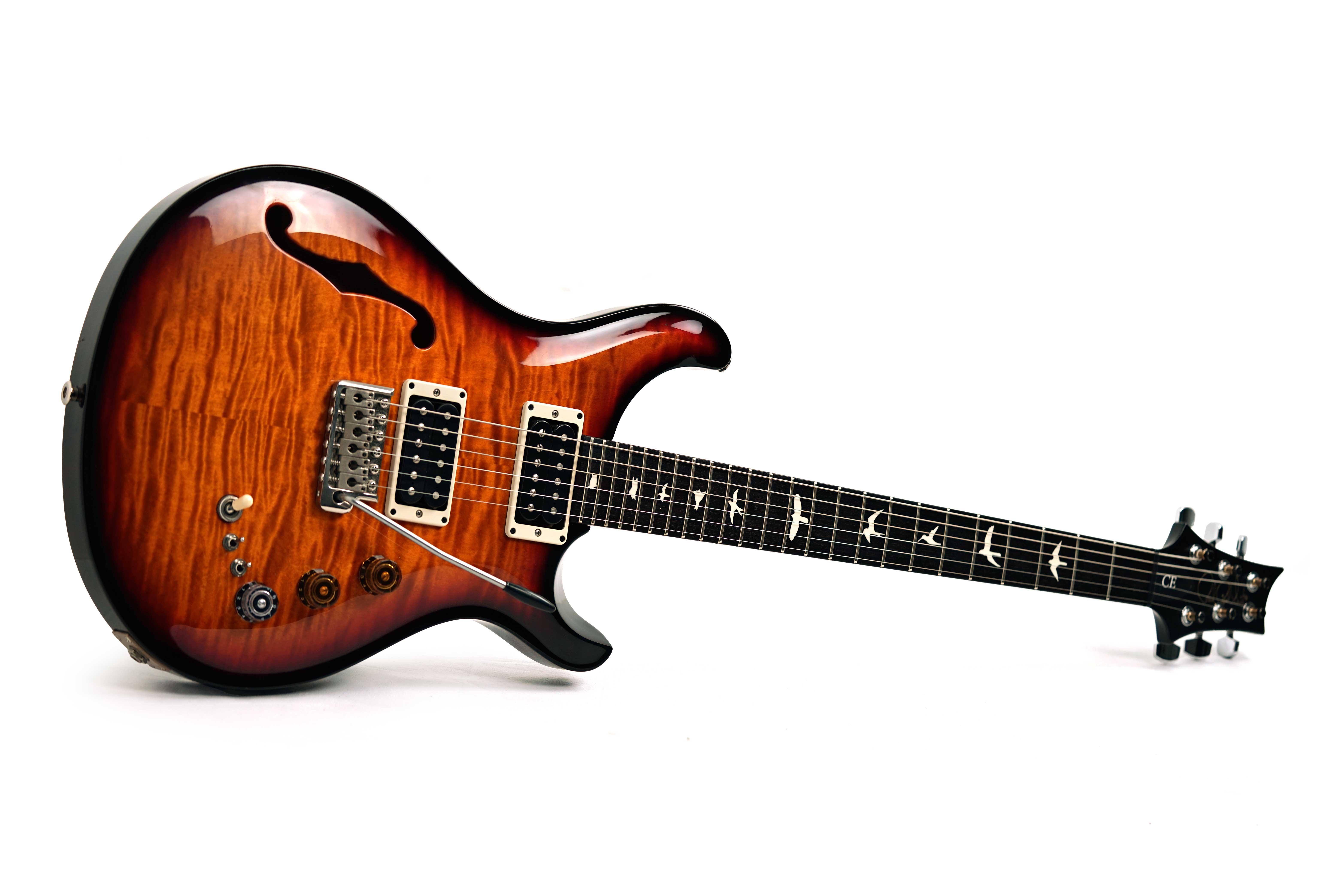 PRS 2023 CE24 Semi Hollow Black Sunburst (Pre-Owned) #0361767