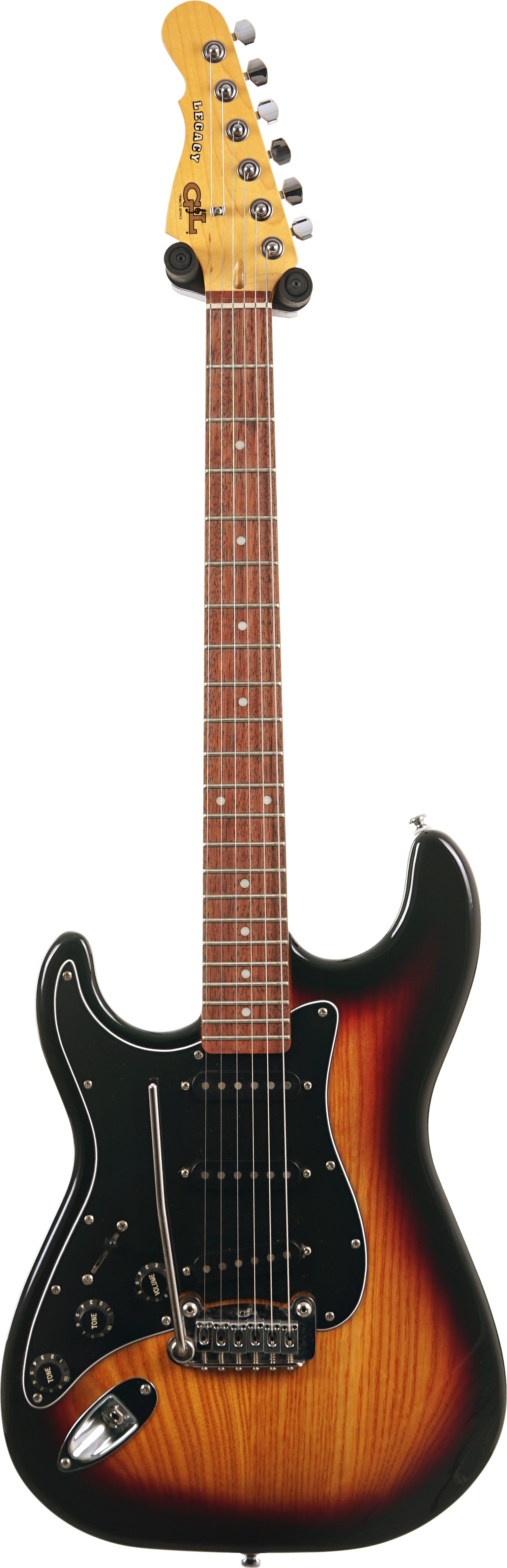 G&L Tribute 2020 Legacy 3 Tone Sunburst Black Pickguard Left Handed Pickguard (Pre-Owned) #200516263