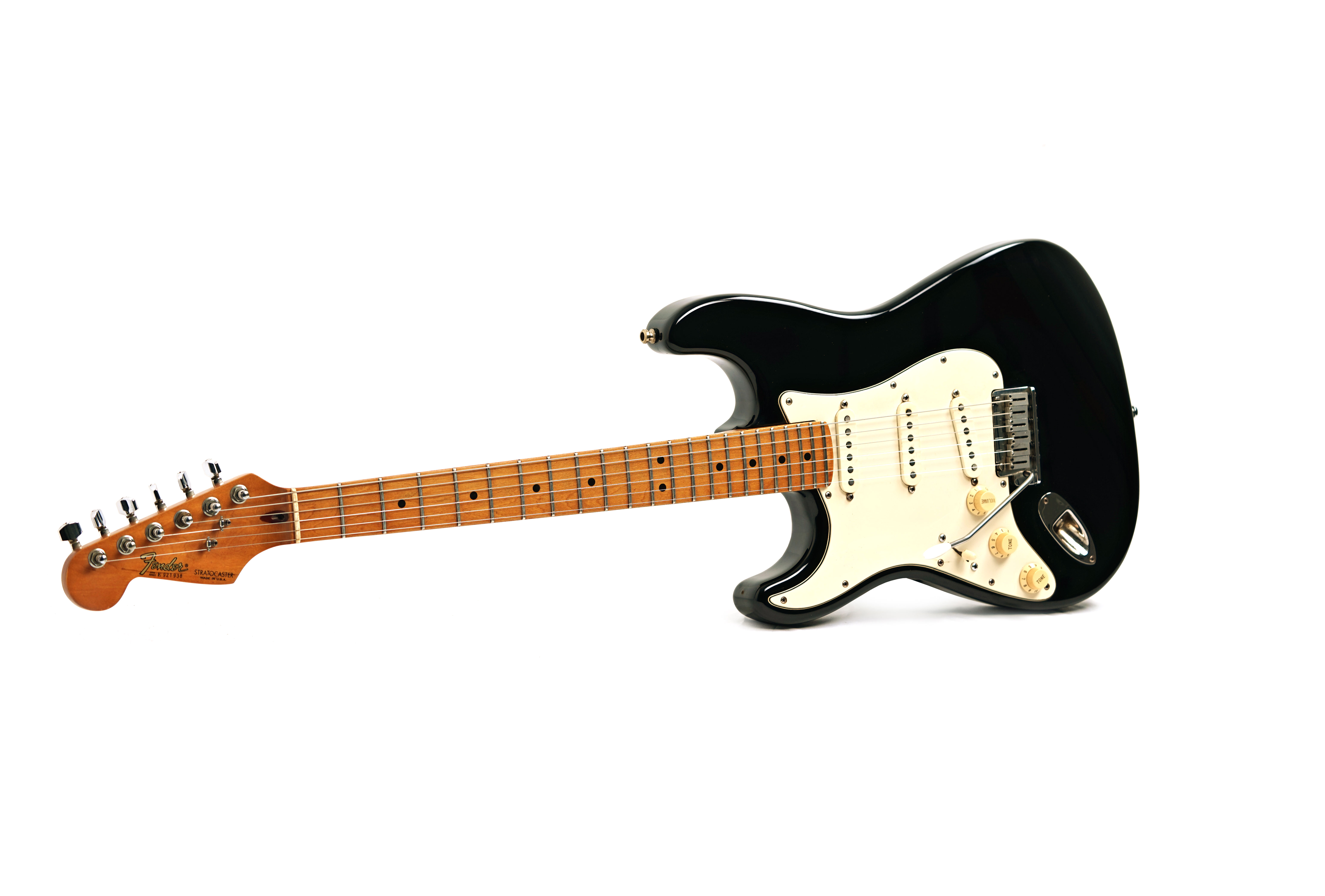 Fender 1989 American Stratocaster Black Maple Fingerboard Left Handed (Pre-Owned) #E921938